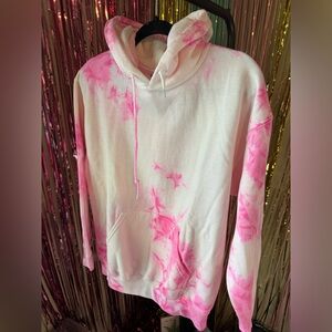 Paperbacks Pink Tie Dyed Hoodie